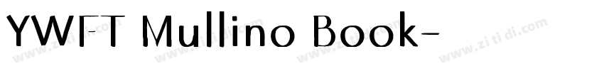 YWFT Mullino Book字体转换